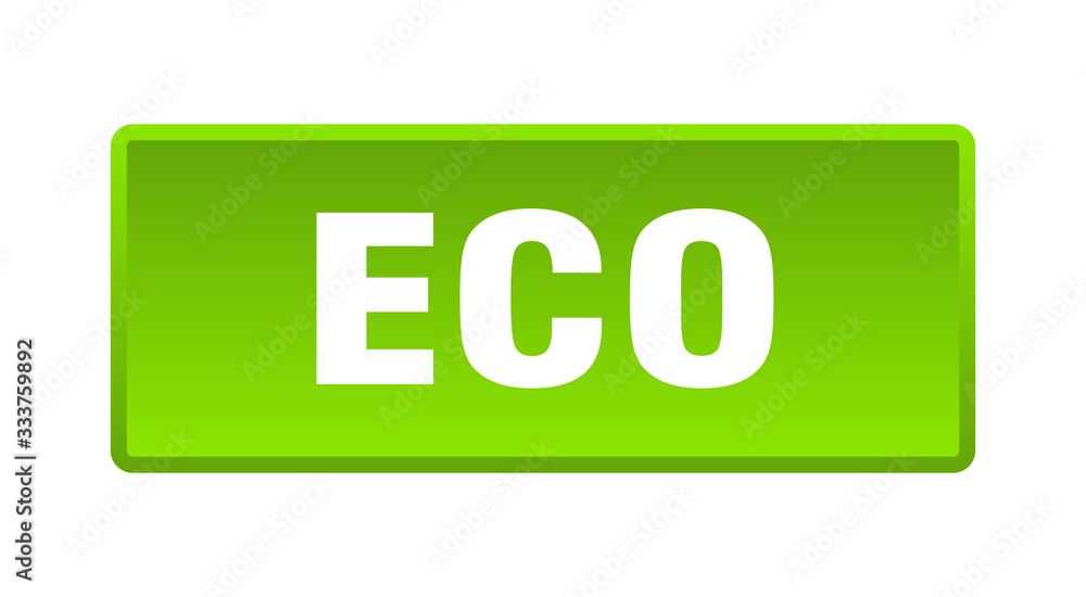 eco button. eco square green push button eco button. eco square green push button