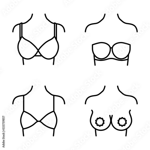 Wear a bra line style icon