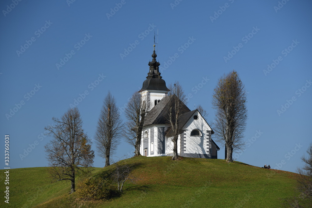 old church on hill