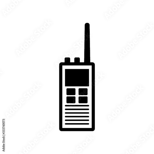 Walkie talkie icon isolated on white background. Portable radio transmitter icon