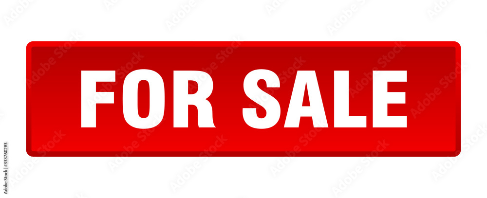 for sale button. for sale square red push button for sale button. for sale square red push button