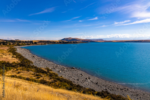 calm lake in New Zealand