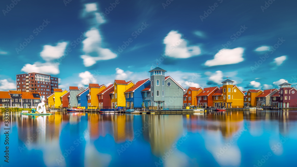 Fototapeta premium Stadtjachthafen Reitdiephaven