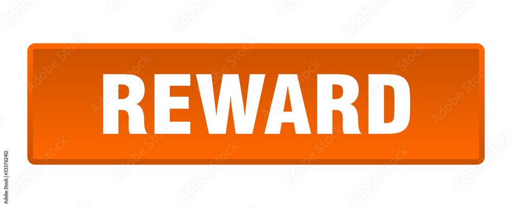 reward button. reward square orange push button reward button. reward square orange push button