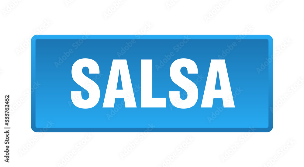 salsa button. salsa square blue push button salsa button. salsa square blue push button