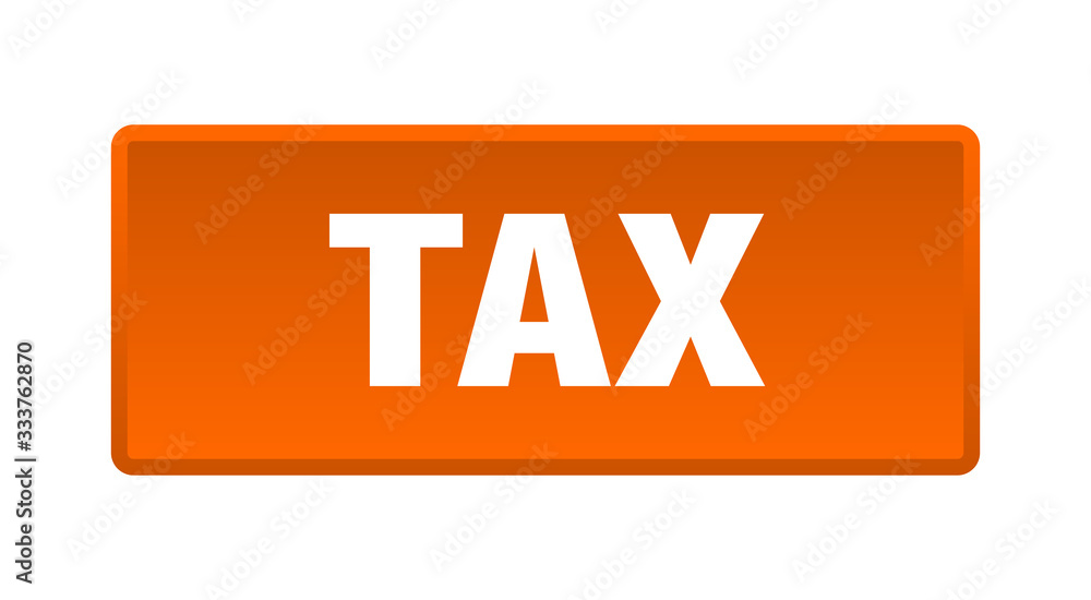 tax button. tax square orange push button tax button. tax square orange push button