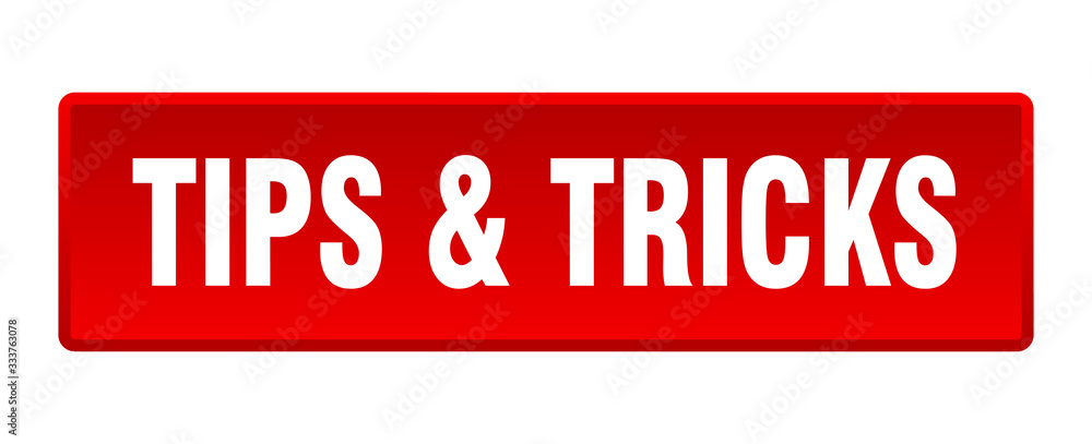 tips & tricks button. tips & tricks square red push button tips & tricks button. tips & tricks square red push button