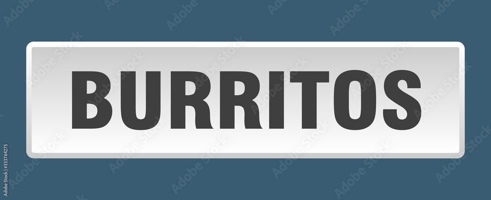burritos button. burritos square white push button