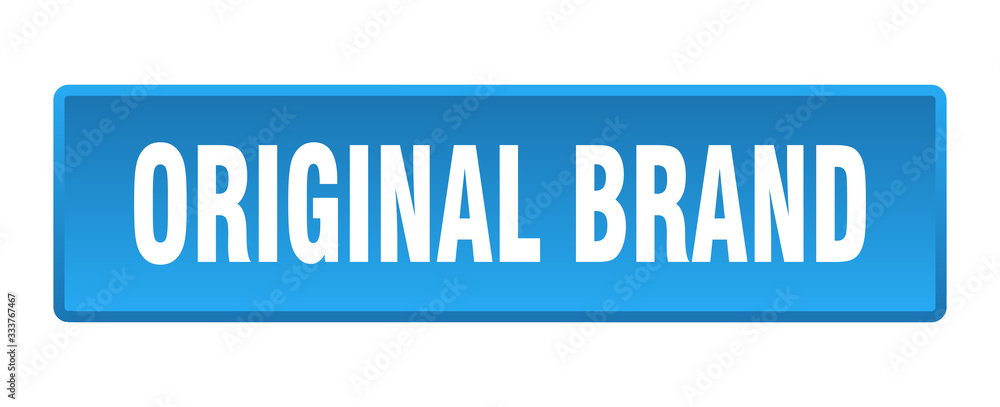 original brand button. original brand square blue push button original brand button. original brand square blue push button