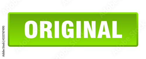 original button. original square green push button