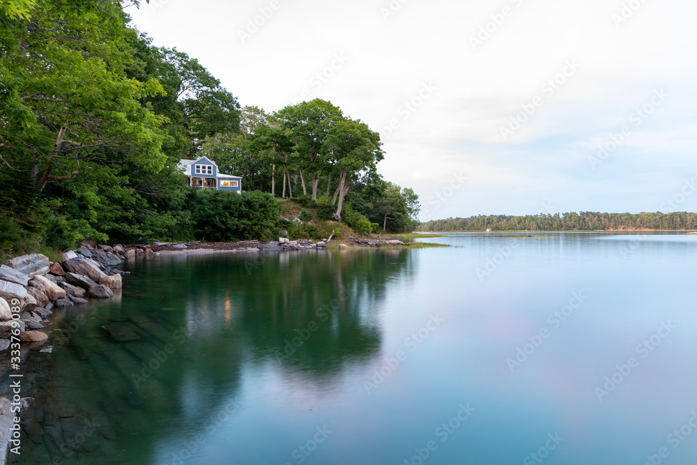 House looking over bay in Brunswick Maine House looking over bay in Brunswick Maine