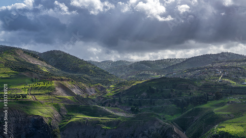 Hamat Gader at cloudy weather