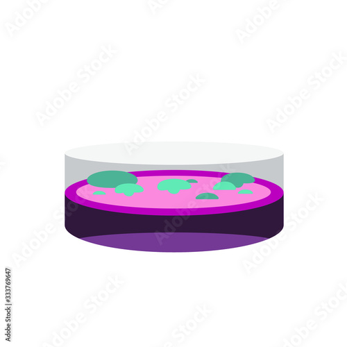 Petri Dish emoji vector illustration microbes
