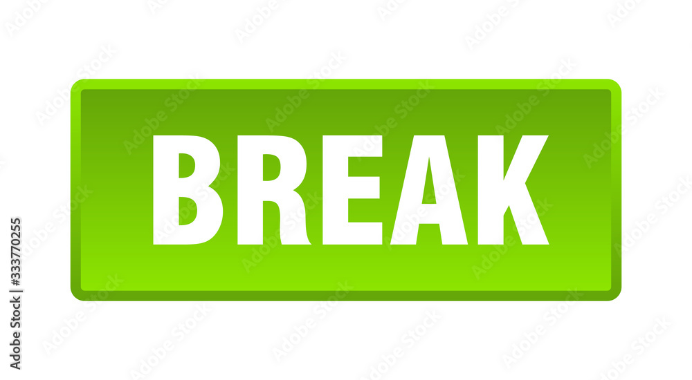 break button. break square green push button break button. break square green push button