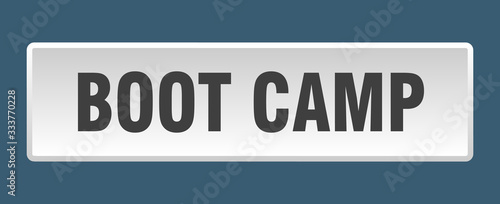 boot camp button. boot camp square white push button