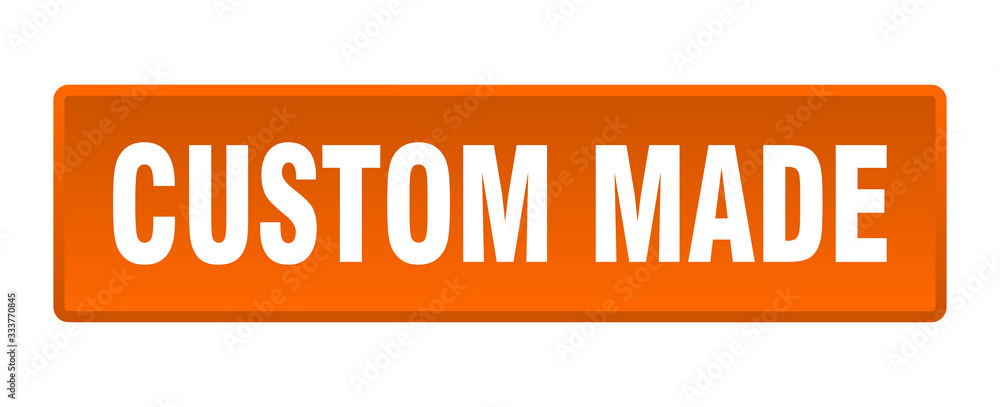 custom made button. custom made square orange push button custom made button. custom made square orange push button