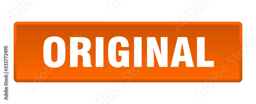 original button. original square orange push button