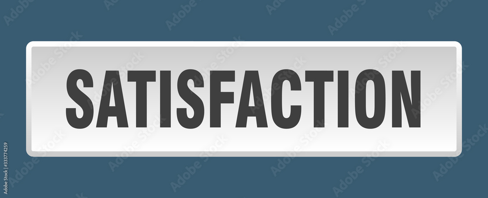 satisfaction button. satisfaction square white push button satisfaction button. satisfaction square white push button
