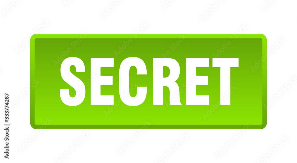 secret button. secret square green push button secret button. secret square green push button