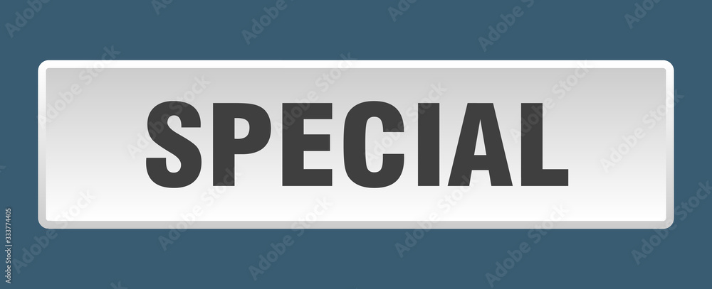 special button. special square white push button special button. special square white push button