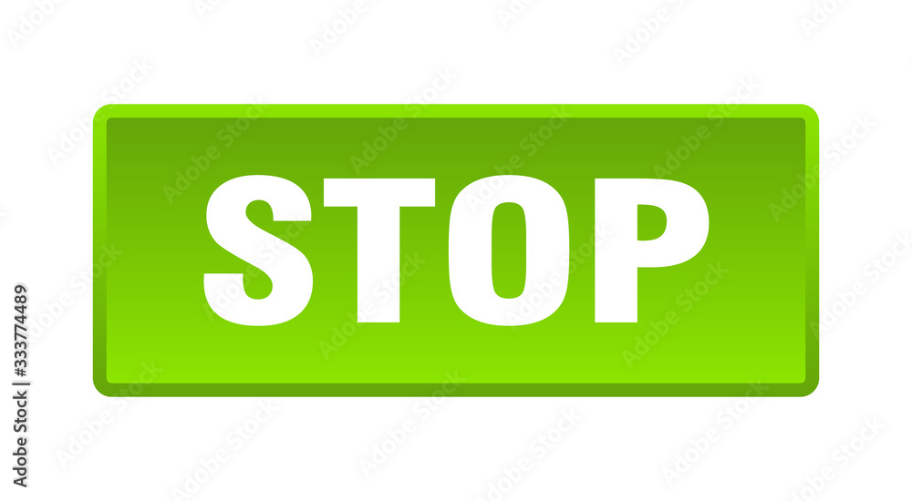 stop button. stop square green push button stop button. stop square green push button