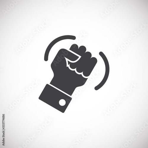 Activism related icon on background for graphic and web design. Creative illustration concept symbol for web or mobile app