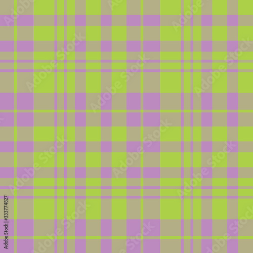 Seamless pattern in fascinating violet and green colors for plaid, fabric, textile, clothes, tablecloth and other things. Vector image.
