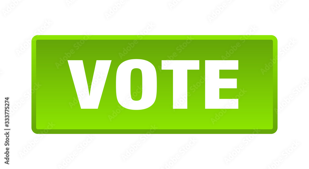 vote button. vote square green push button vote button. vote square green push button