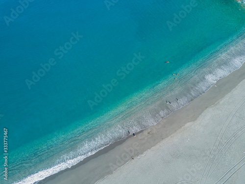 Aerial view of the famous cow mountain (Niushan Scenic Area) of Hualien