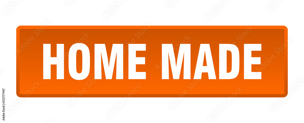 home made button. home made square orange push button home made button. home made square orange push button