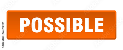 possible button. possible square orange push button