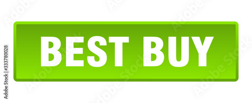 best buy button. best buy square green push button
