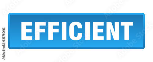 efficient button. efficient square blue push button