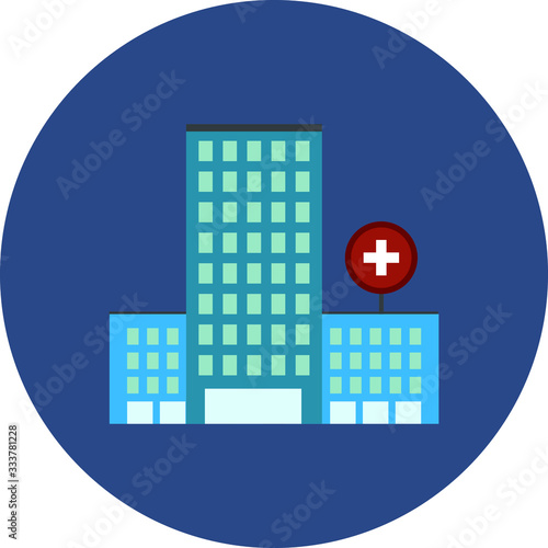 Hospital Buidling Vector illustration