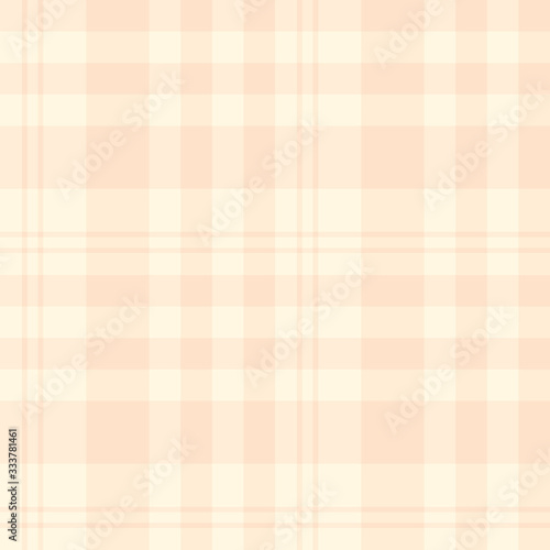 Seamless pattern in fascinating pastel light beige colors for plaid, fabric, textile, clothes, tablecloth and other things. Vector image.