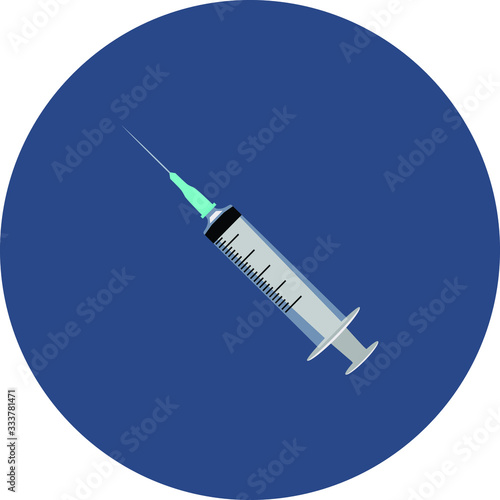 Syringe , injection illustration , medical instrument