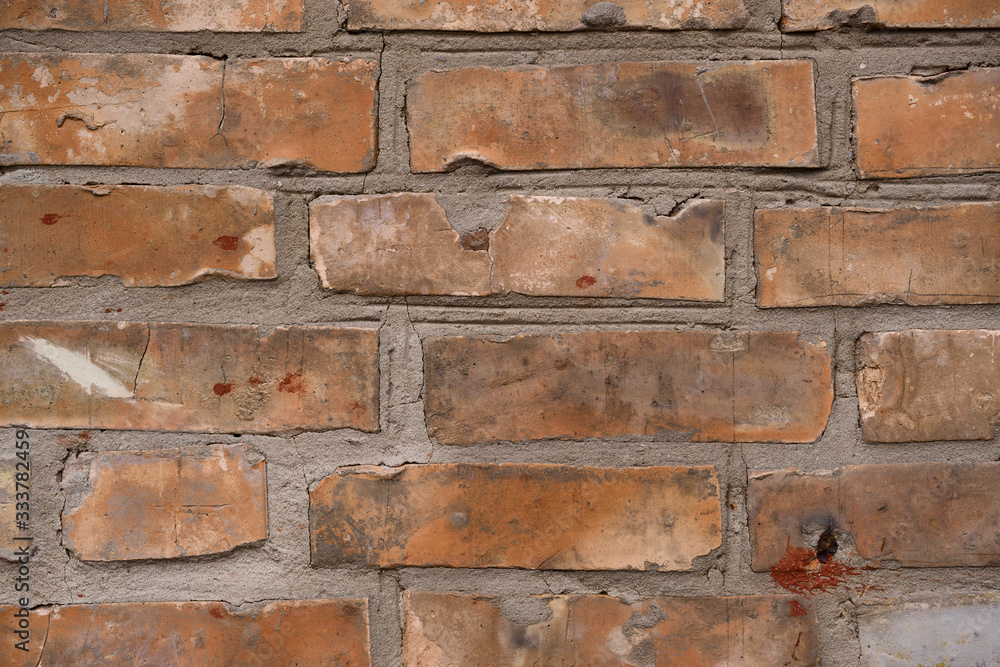 Old orange brick wall pattern. Brick background. Good wallpaper. Stock photo of old wall. Old orange brick wall pattern. Brick background. Good wallpaper. Stock photo of old wall.