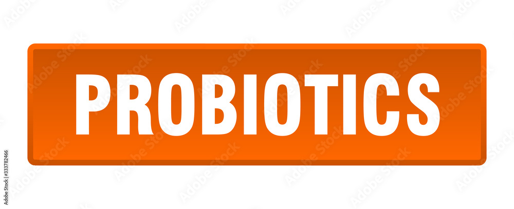 probiotics button. probiotics square orange push button probiotics button. probiotics square orange push button