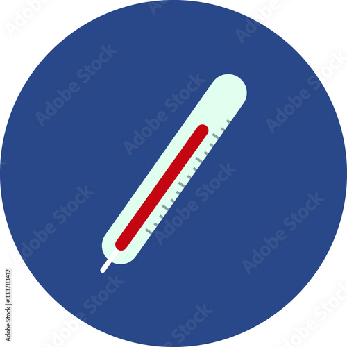 Thermometer showing high temperature