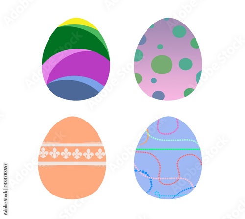 Seamless Easter pattern. Colorful season texture with cute eggs.