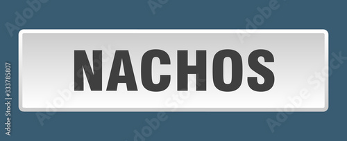 nachos button. nachos square white push button