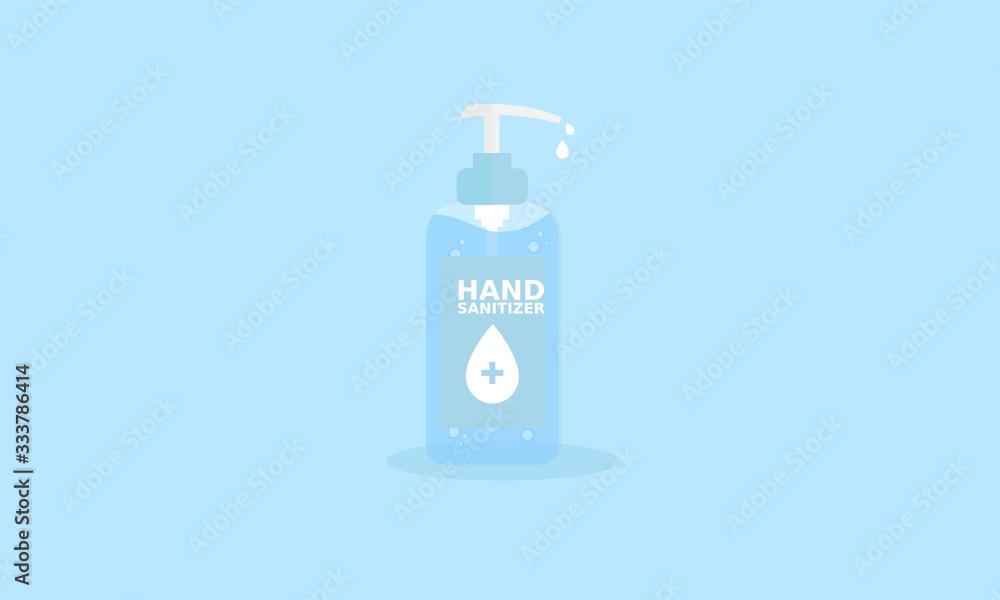 Hand sanitizer bottle, pump. Washing alcohol gel used against viruses, bacteria, flu, coronavirus. Waterless hand cleaner. Handwashing. medical use. Vector illustration, flat design Hand sanitizer bottle, pump. Washing alcohol gel used against viruses, bacteria, flu, coronavirus. Waterless hand cleaner. Handwashing. medical use. Vector illustration, flat design