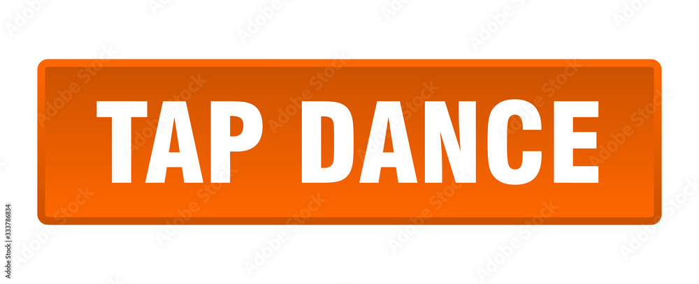 tap dance button. tap dance square orange push button tap dance button. tap dance square orange push button