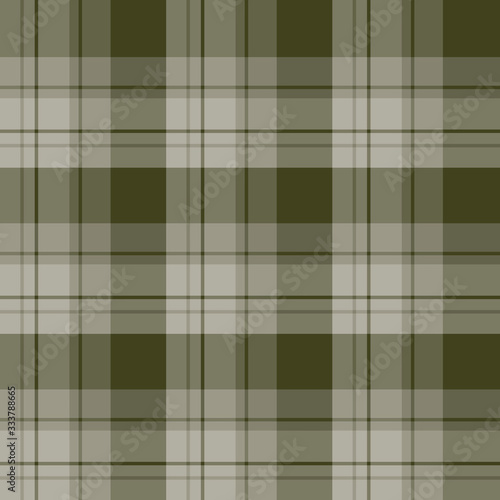 Seamless pattern in fascinating discreet green-gray colors for plaid, fabric, textile, clothes, tablecloth and other things. Vector image.