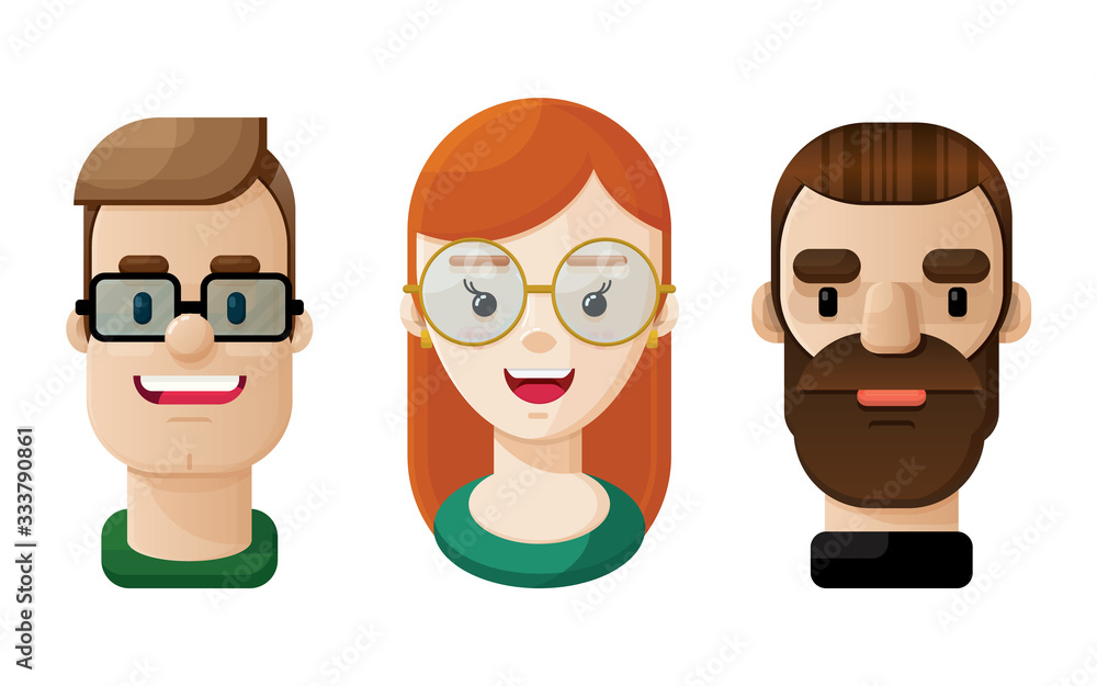 People Flat Vector Graphic Icon Set People Flat Vector Graphic Icon Set