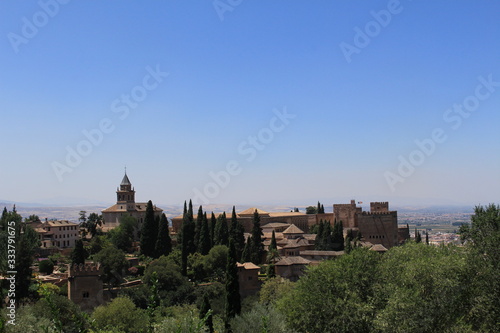 Wallpaper Mural Historical Alhambra palace and fortress complex taken from Generalife gardens in Granada, Andalusia, Spain. Torontodigital.ca