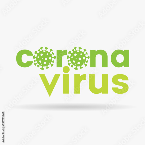 Coronavirus Lower Case Green Letters with Simplistic Icons