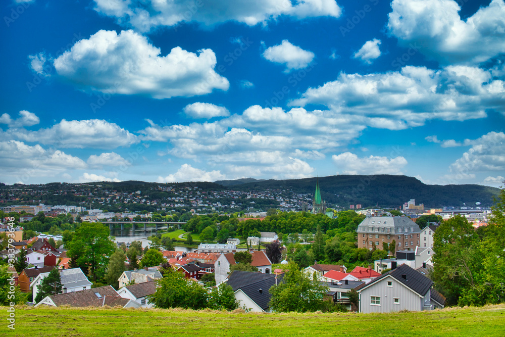 Panorama über Trondheim