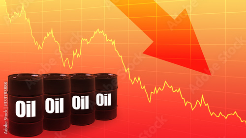 A sharp decline in crude oil production. The global fuel market is falling. Fuel crisis. The decline in oil prices. Cheap petroleum. Decline in oil companies ' quotes.