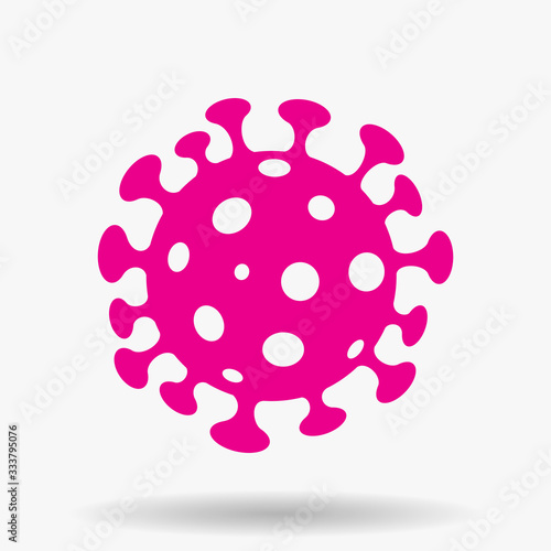 Simplistic Magenta Coronavirus Icon